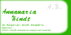 annamaria windt business card